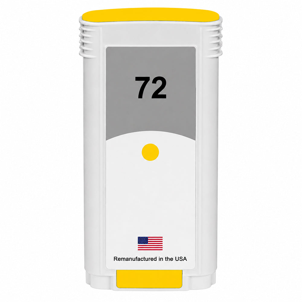 U.S. Remanufactured for HP 72 130-ml (C9373A) Yellow Ink Cartridge