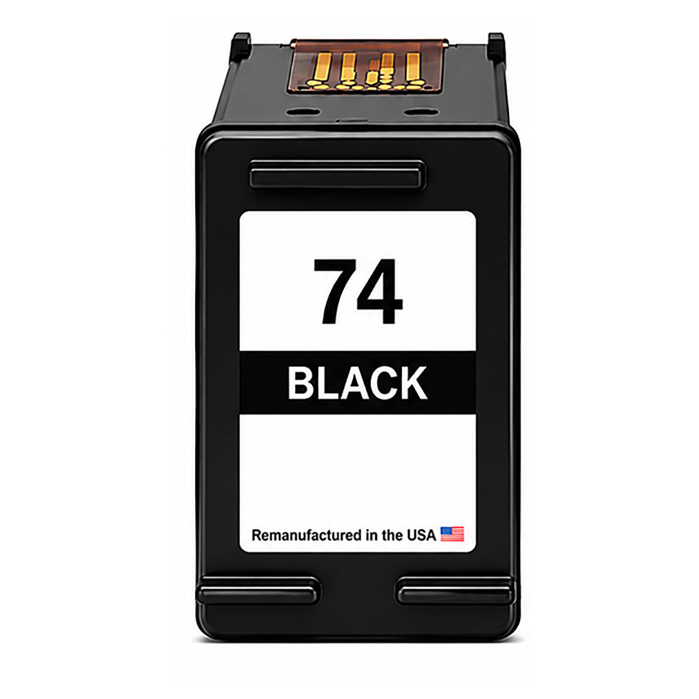 U.S. Remanufactured for HP 74 (CB335WN) Black Ink Cartridge