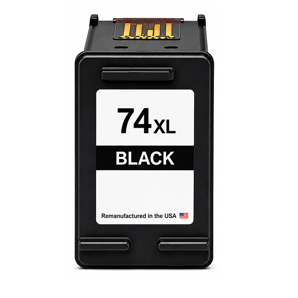 U.S. Remanufactured for HP 74XL (CB336WN) Black Ink Cartridge