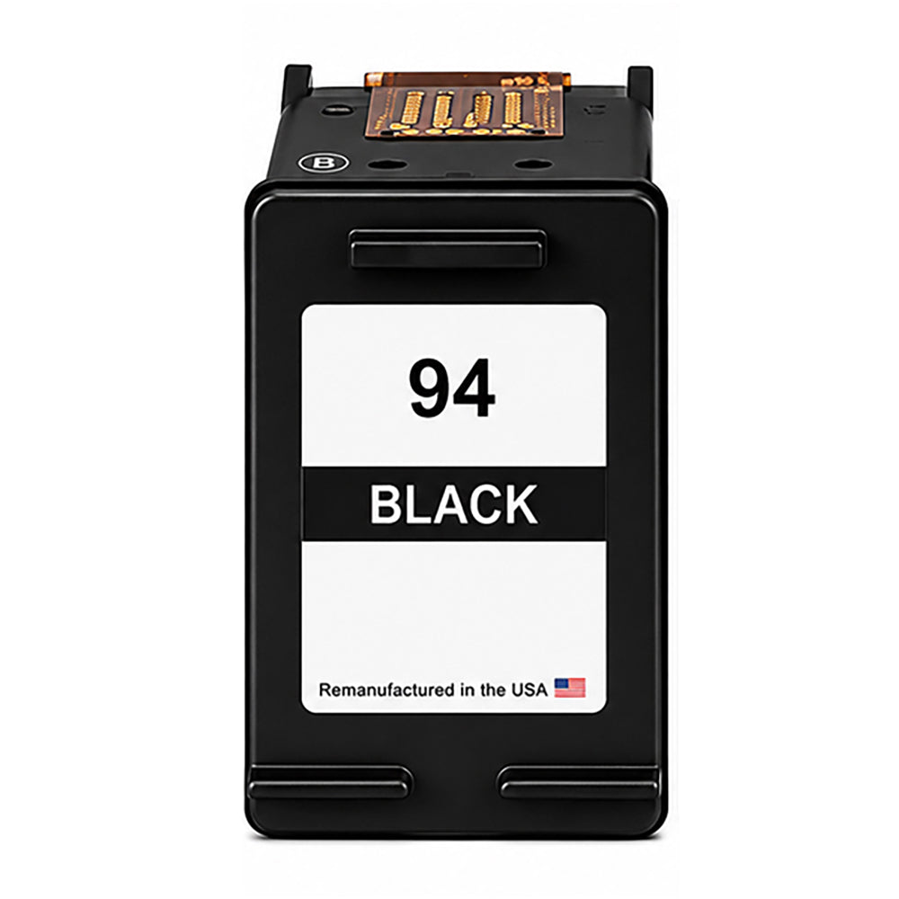 U.S. Remanufactured for HP 94 (C8765WN) Black Ink Cartridge