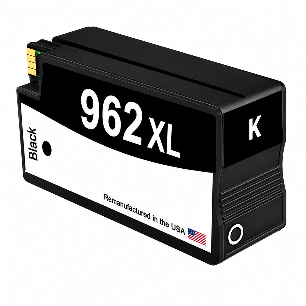 U.S. Remanufactured for HP 962XL (3JA03AN) Black Ink Cartridge