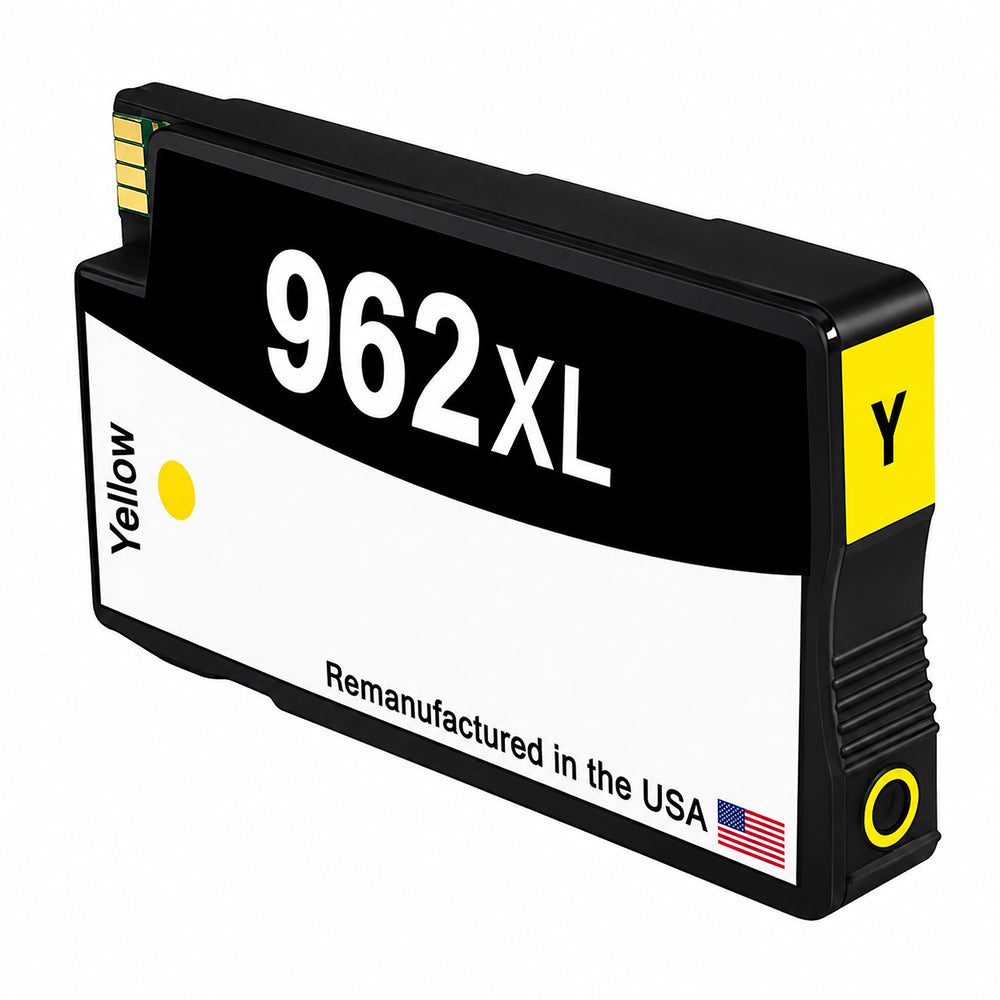 U.S. Remanufactured for HP 962XL (3JA02AN) Yellow Ink Cartridge