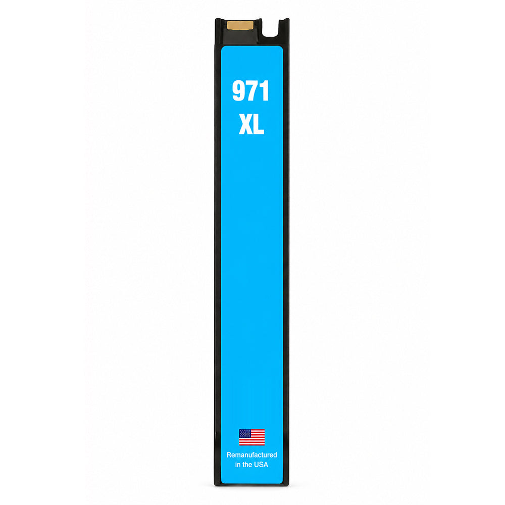 U.S. Remanufactured for HP 971XL (CN626AM) Cyan Ink Cartridge