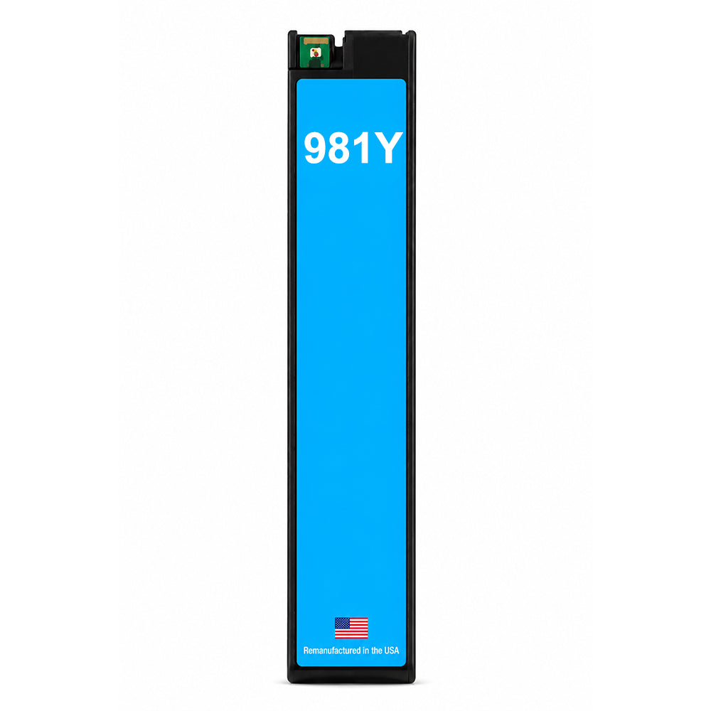 U.S. Remanufactured for HP 981Y (L0R13A) Cyan Ink Cartridge