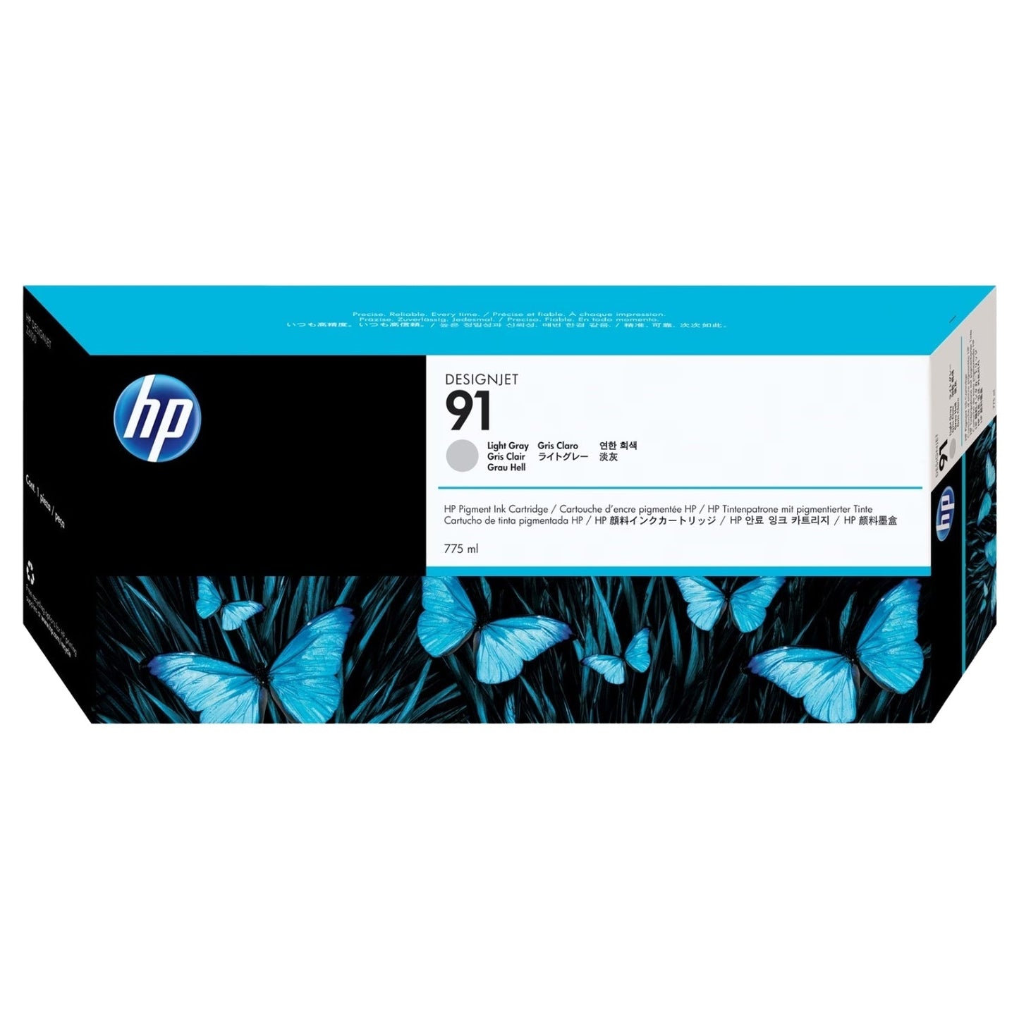 New, Pre-Owned - HP 91 775-ml (C9466A) Light Gray Ink Cartridge