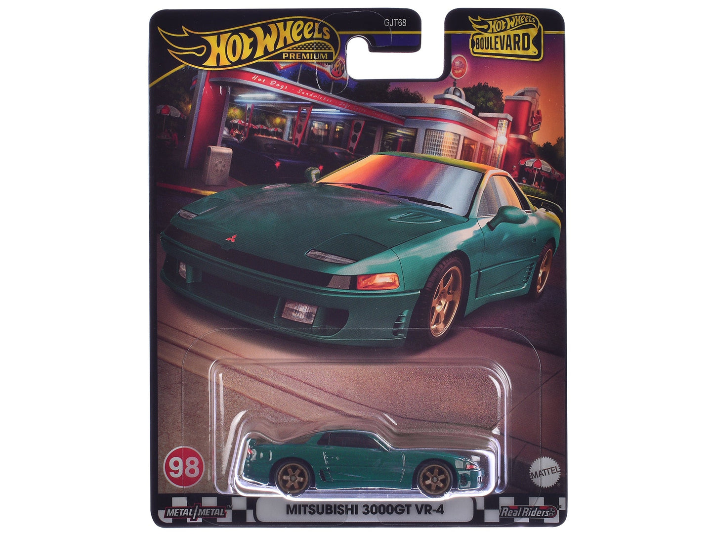 Mitsubishi 3000GT VR-4 Green Metallic "Boulevard" Series Diecast Model Car by Hot Wheels  free shipping USA