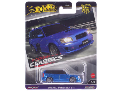 Subaru Forester STi Blue Metallic "Modern Classics" Series Diecast Model Car by Hot Wheels  free shipping USA