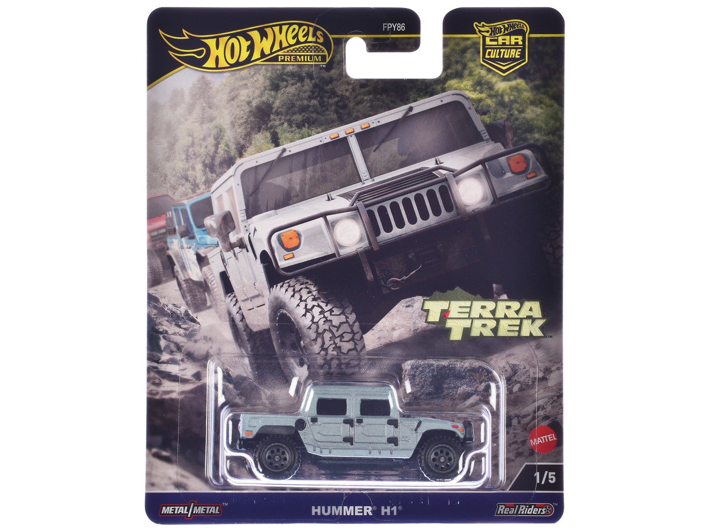 Hummer H1 Pickup Truck Gray Metallic "Terra Trek" Series Diecast Model Car by Hot Wheels  free shipping USA
