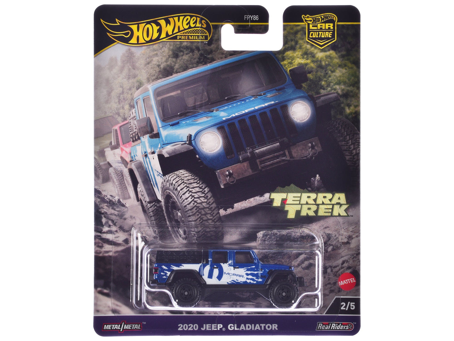 2020 Jeep Gladiator Pickup Truck Blue Metallic "MOPAR" "Terra Trek" Series Diecast Model Car by Hot Wheels  free shipping USA