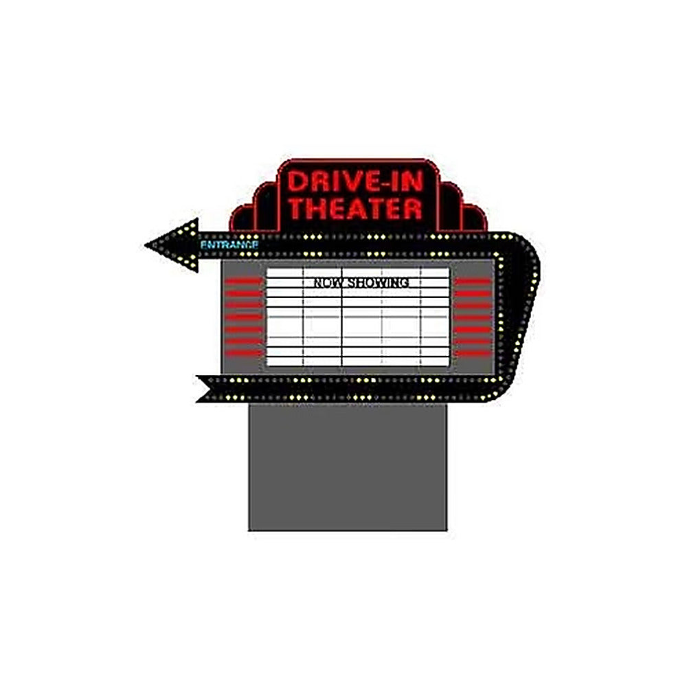 Miller Engineering 1381 Ho/N Drive-In Movie Sign