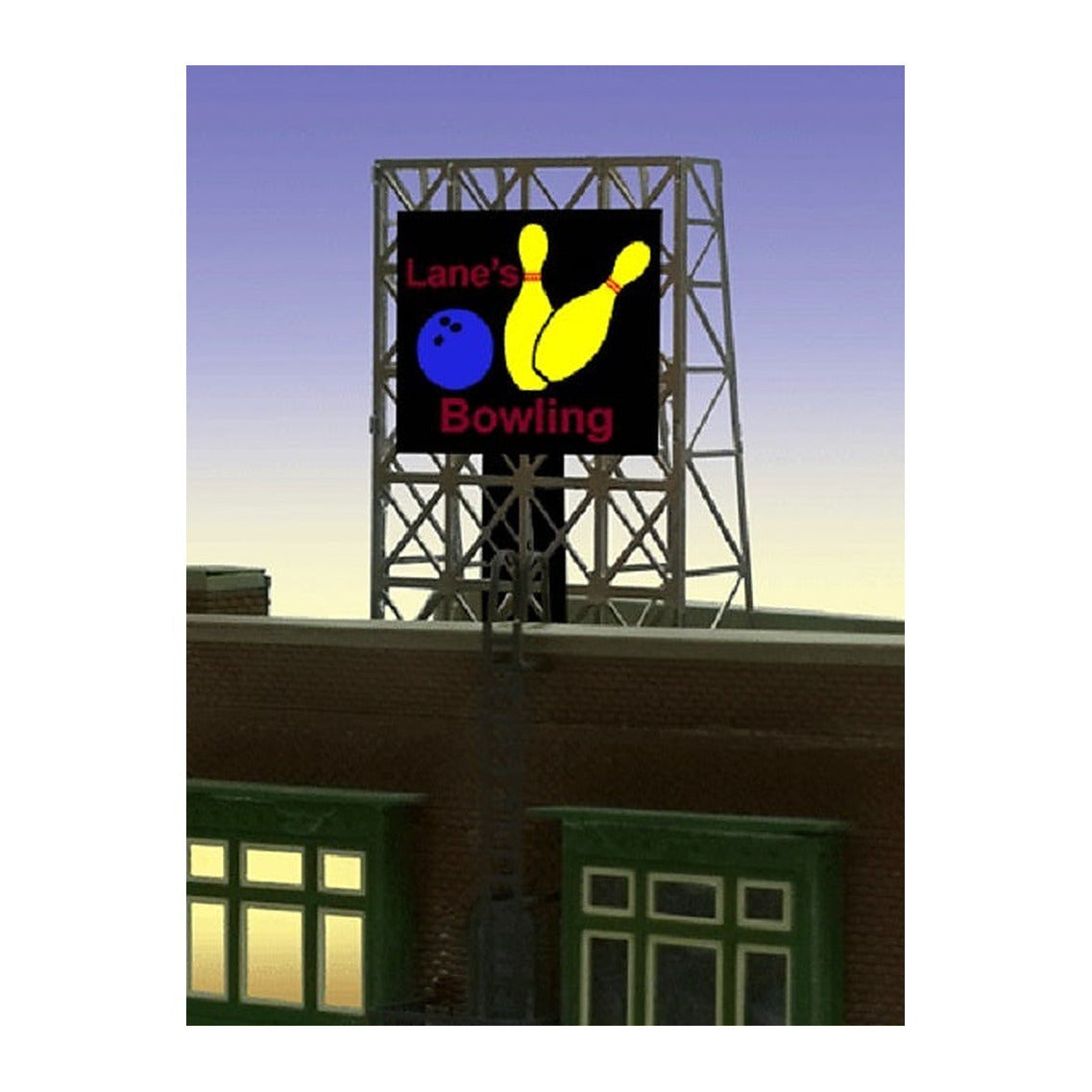 Miller Engineering 338955 N/Z Bowling Window Sign