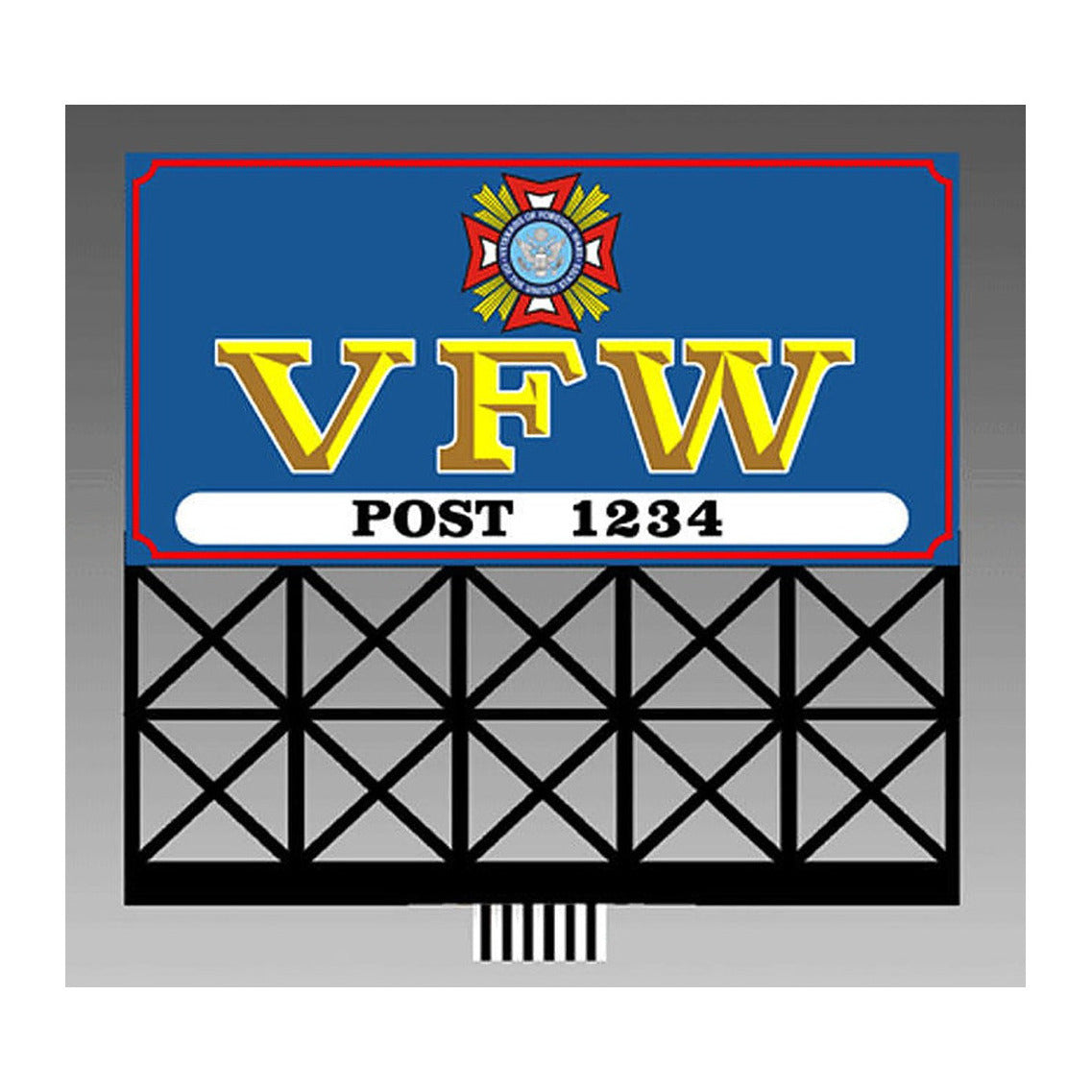 Miller Engineering 441252 Ho/N Vfw Billboard