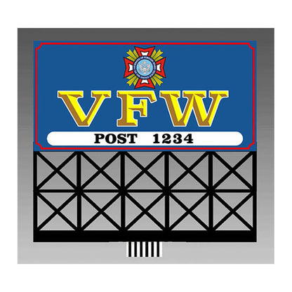 Miller Engineering 441252 Ho/N Vfw Billboard