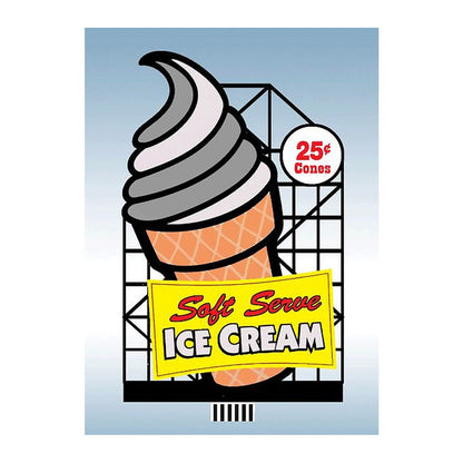 Miller Engineering 443002 Ho/N Soft Serve Billboard