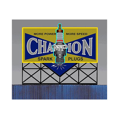 Miller Engineering 5071 O/Ho Champion Spark Plug Sign