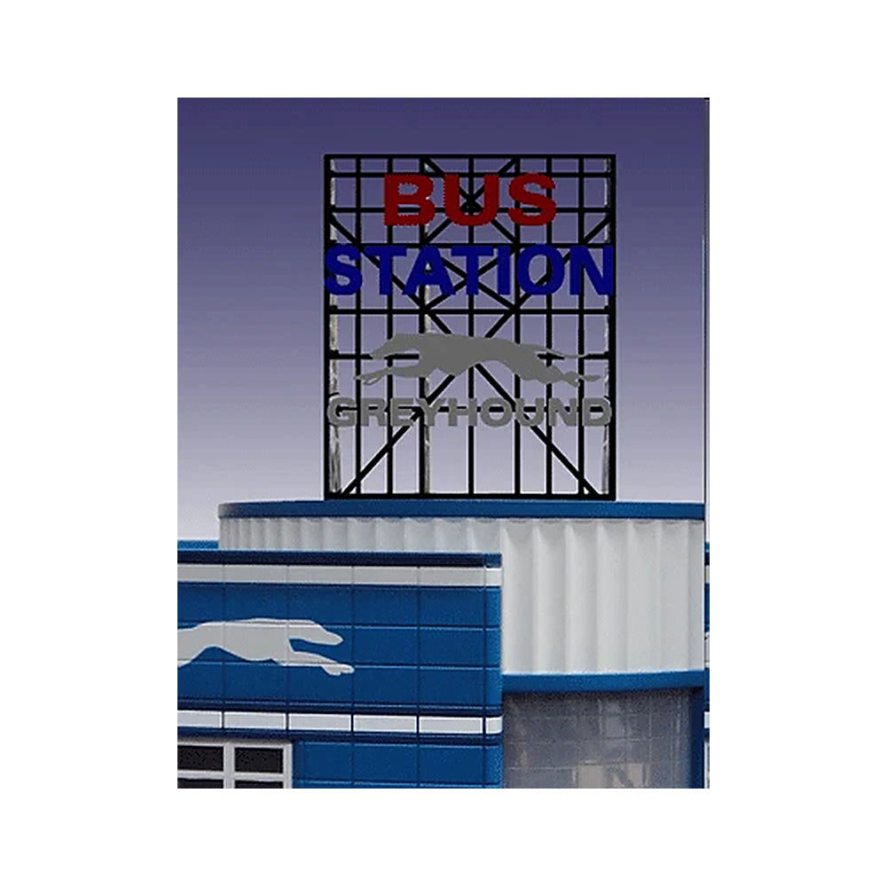 Miller Engineering 5681 O Bus Station Sign Roof Top