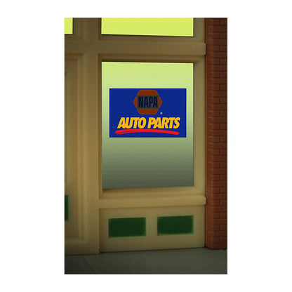Miller Engineering 8895 O/HO Napa Miniature Window Sign - Illuminated