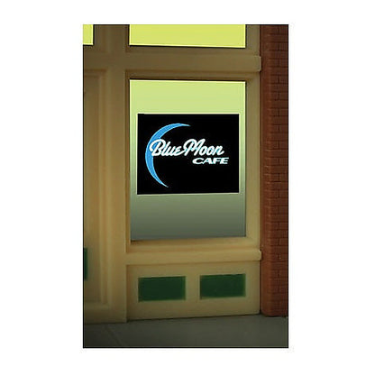 Miller Engineering 8960 O/Ho Blue Moon Cafe Windowsign