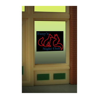Miller Engineering 9010 Ho/N Foxy'S Window Sign