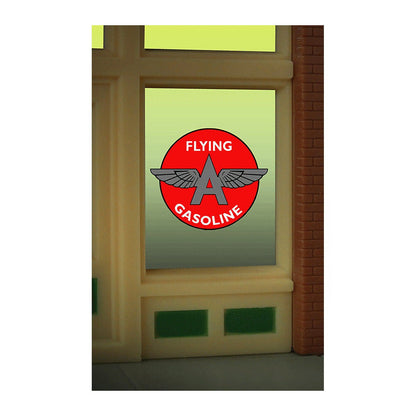 Miller Engineering 9035 O/Ho Flying 'A' Gas Window Sgn