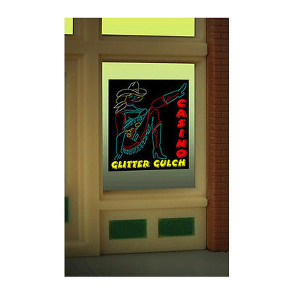 Miller Engineering 9055 Ho/O Glitter Gulch Casino Sign