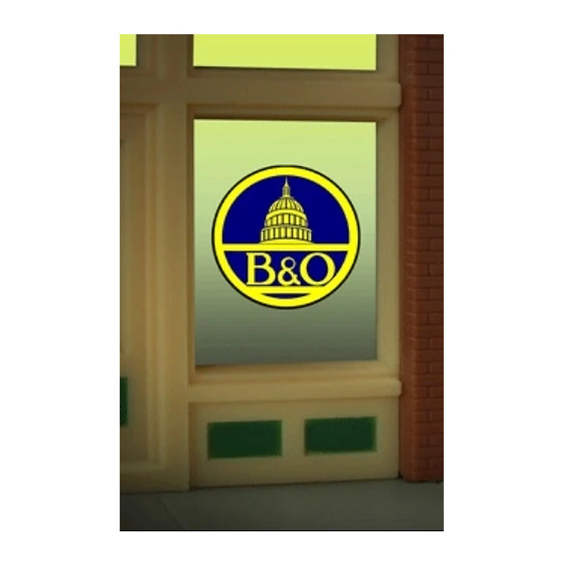 Miller Engineering 9060 Ho/O B&O Window Sign