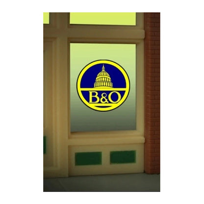 Miller Engineering 9060 Ho/O B&O Window Sign