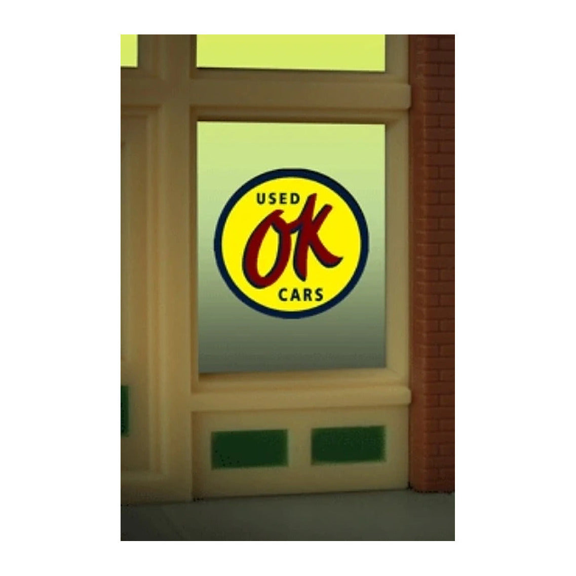 Miller Engineering 9065 Ho/O Ok Used Cars Window Sign