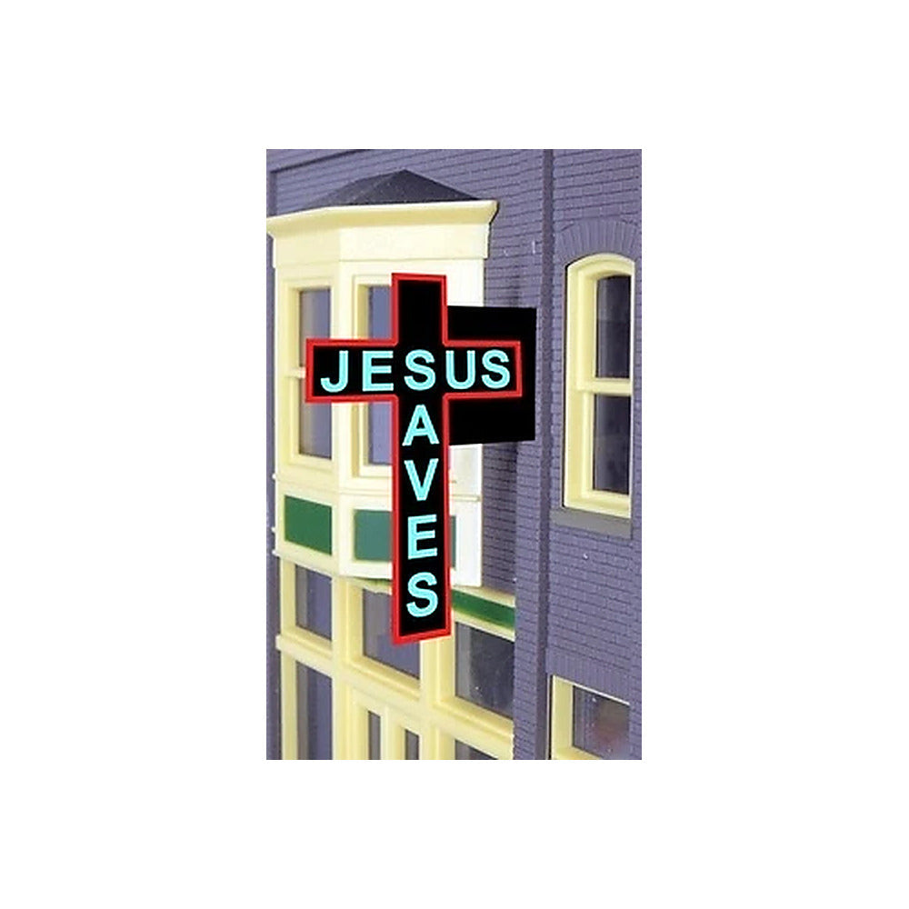 Miller Engineering 9072 Ho/N Jesus Saves Sign