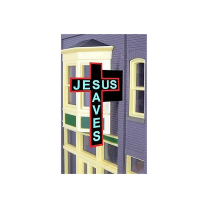 Miller Engineering 9072 Ho/N Jesus Saves Sign