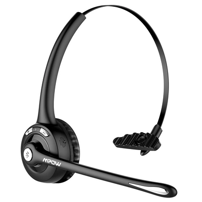 1/2 pack Mpow Pro Office Wireless Bluetooth V5.0 headphone With Microphone 13H Talking Time For Driver Call Center Skype Office