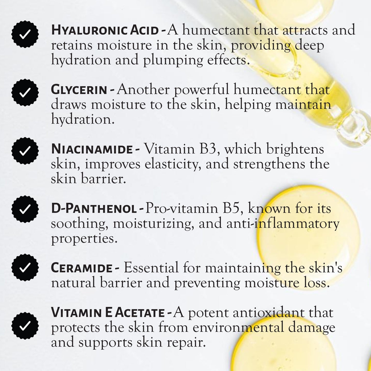 Market Fresh Beauty Hyaluronic Acid Serum - Hydrate & Plump with Ceramides, Aloe Vera, & Malachite Extract | Fragrance-Free | 2 fl oz by  Los Angeles Brands