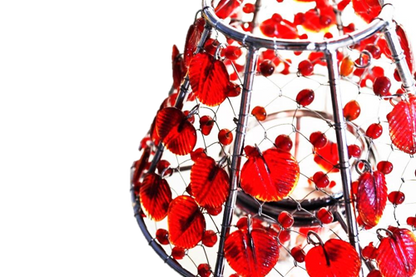 Handmade colored glass Tea Light candle holder by OMSutra