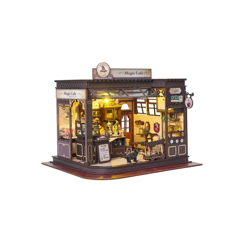 HandsCraft: DIY Miniature House Kit - Magic Cafe