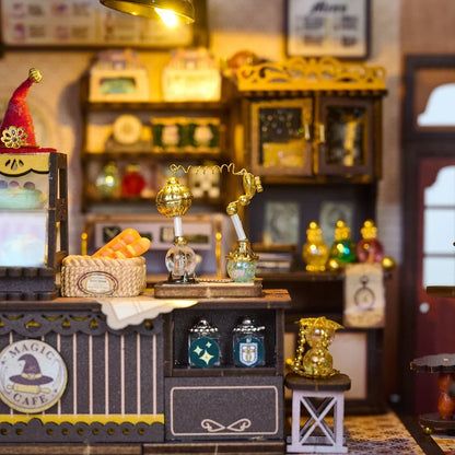HandsCraft: DIY Miniature House Kit - Magic Cafe
