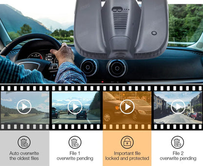 2K 1600P Car Dvr Dash Cam Camera for ALFA ROMEO Stelvio Quadrifoglio for ALFA ROMEO Giulia Quadrifoglio GTA Veloce 2016-2021