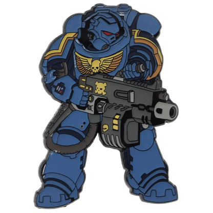 Foam Brain Mystery Loot: 40K Enamel Pins - Ultramarines vs Tyranids