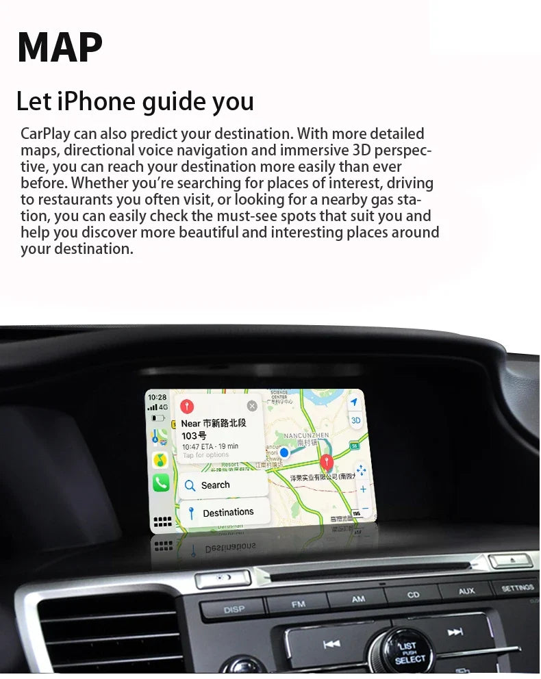 Car Media Player For Honda Accord 9 9.5,2013 2014 2015 2016 2017 5G Wireless Carplay Android Auto Bluetooth Phones,  Music