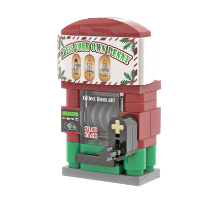 Penny Press - Christmas Themed - Custom Printed Set - Made Using LEGO® Parts