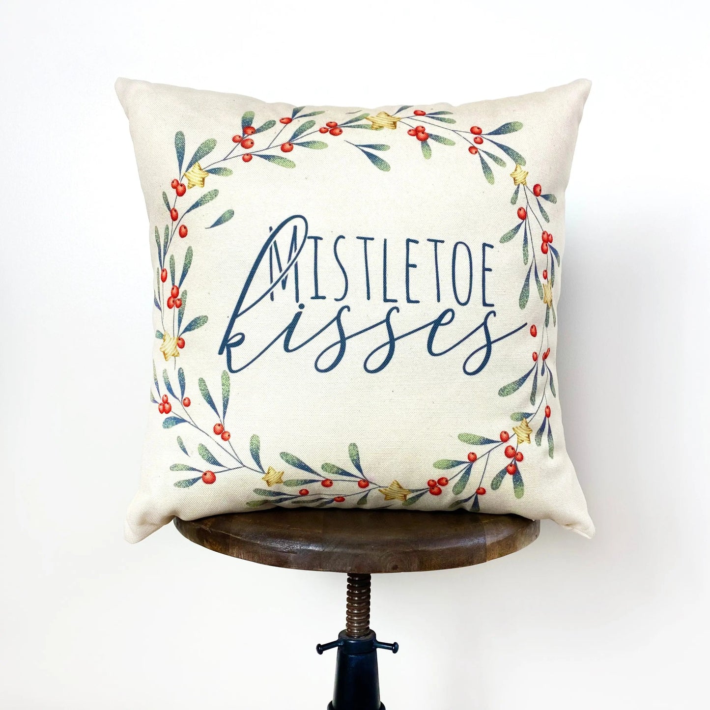 Holiday Wishes Throw Pillow Cover | Gift Ideas | Christmas Home Decor | Christmas Throw Pillows | Luxury Home Decor | Farmhouse Decor by UniikPillows
