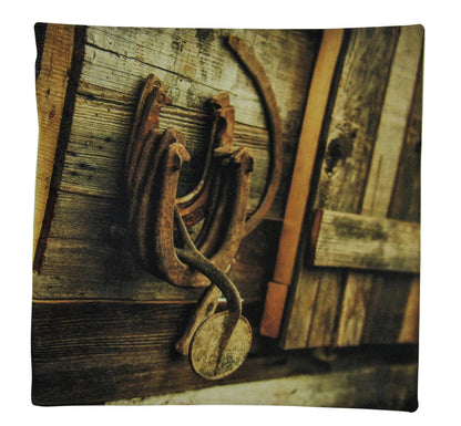 Horseshoes | Pillow Cover | Throw Pillow | Horse Lover Gift | Home Decor | Farmhouse Decor | Cowboy | Aesthetic Room decor | Country Decor by UniikPillows