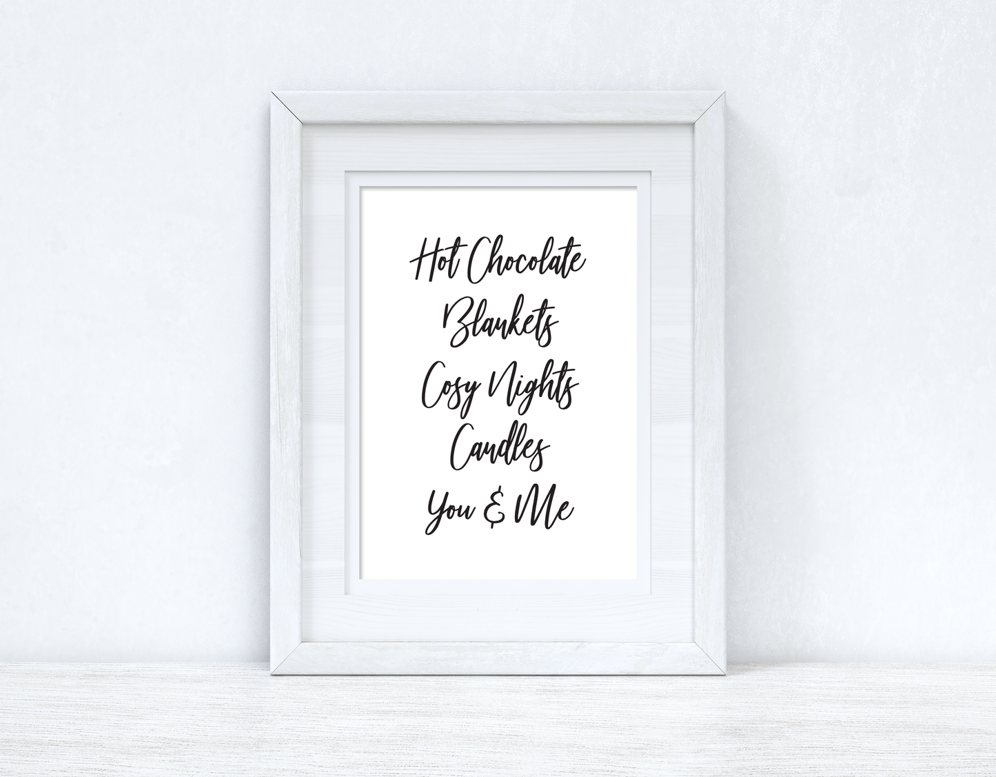 Hot Choc Blankets Cosy Nights Autumn Seasonal Wall Home Decor Print by WinsterCreations™ Official Store