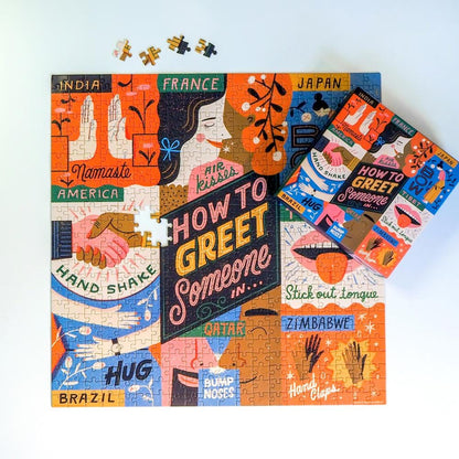 How to Greet Someone 500 Piece Jigsaw Puzzle Fred