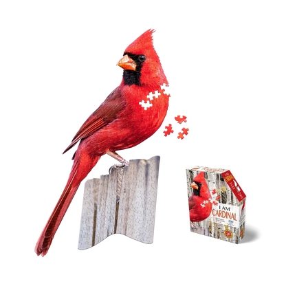 I Am Cardinal 300 Piece Bird Shaped Jigsaw Puzzle Madd Capp
