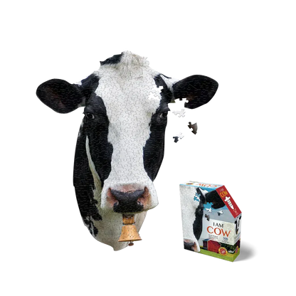 I Am Cow 300 Piece Head Shaped Jigsaw Puzzle Madd Capp
