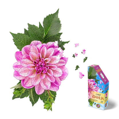 I Am Dahlia 350 Piece Floral Shaped Jigsaw Puzzle Madd Capp