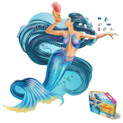 I Am Mermaid 1000 Piece Unique Shaped Jigsaw Puzzle Madd Capp