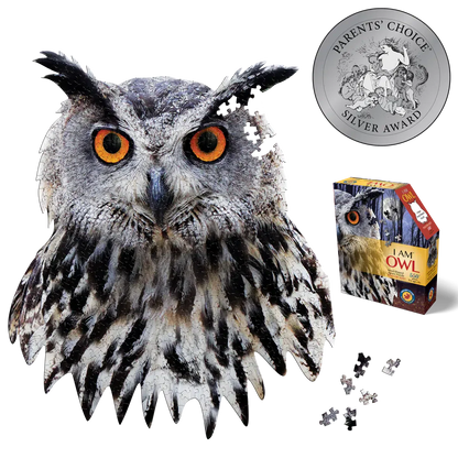 I Am Owl 550 Piece Head Shaped Jigsaw Puzzle Madd Capp