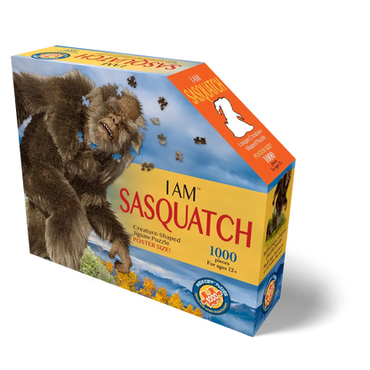 I Am Sasquatch 1000 Piece Creature Shaped Jigsaw Puzzle Madd Capp
