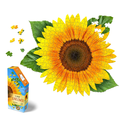 I Am Sunflower 350 Piece Floral Shaped Jigsaw Puzzle Madd Capp